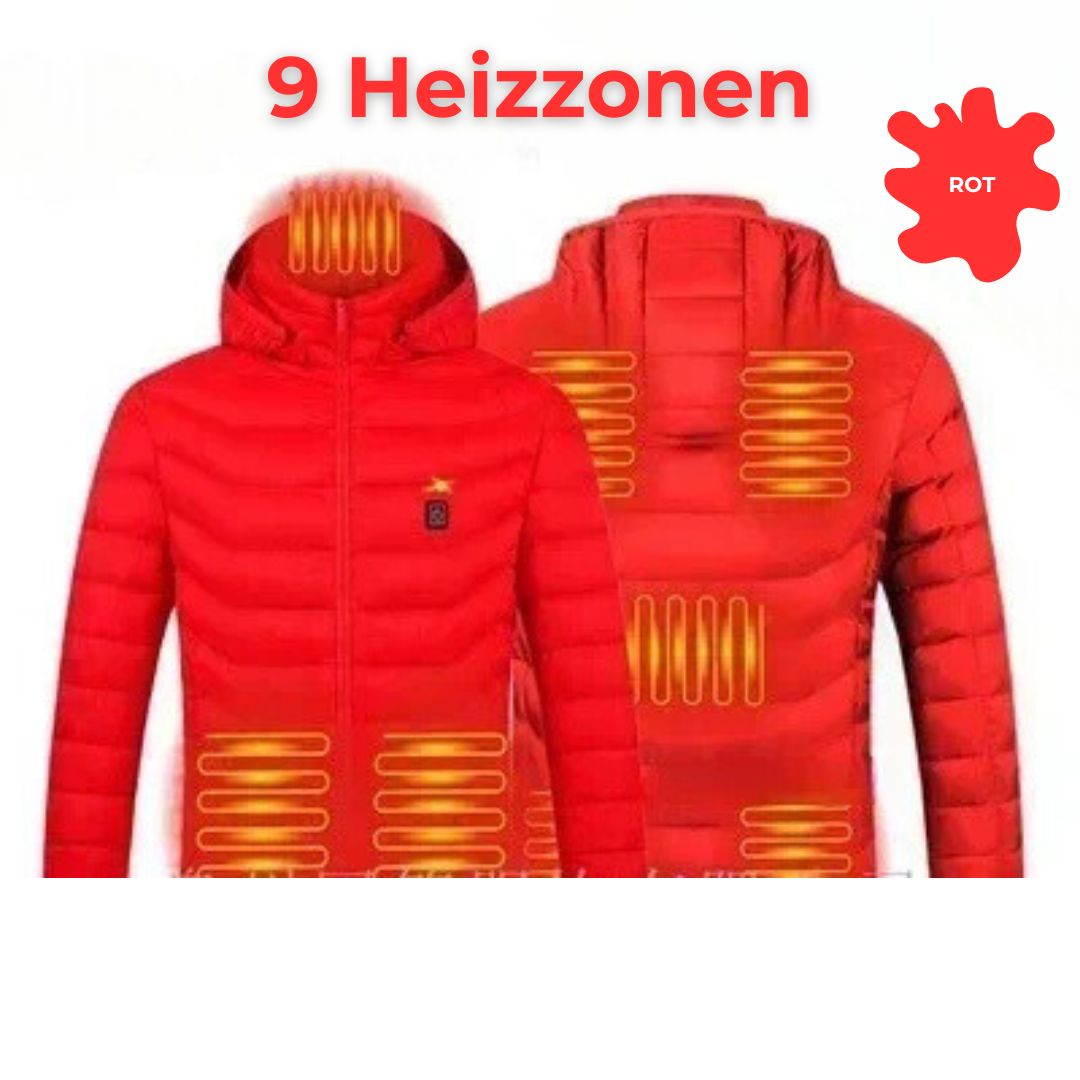 Beheizbare Jacke in Rot Unisex