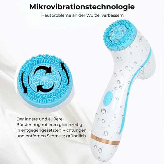Mikrovibrationstechnologie - der innere und äußere Bürstenring rotieren gleichzeitig in entgegengesetzten Richtungen